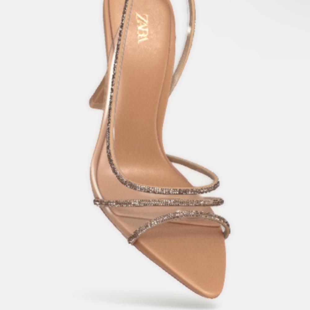 Zara Tan Strappy Women's Heels